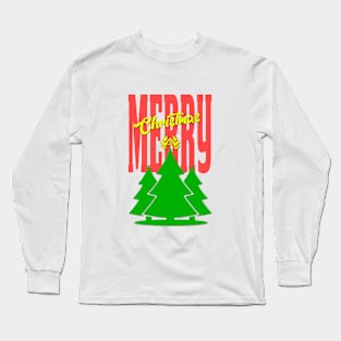 Merry Christmas Nakatomi Logo Long Sleeve T-Shirt